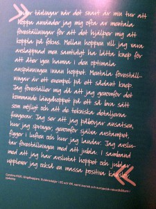 Carolina Klüft citat i boken Träna tanken