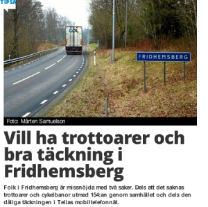 HN hade en artikel om namnlistor i Fridhemsberg.