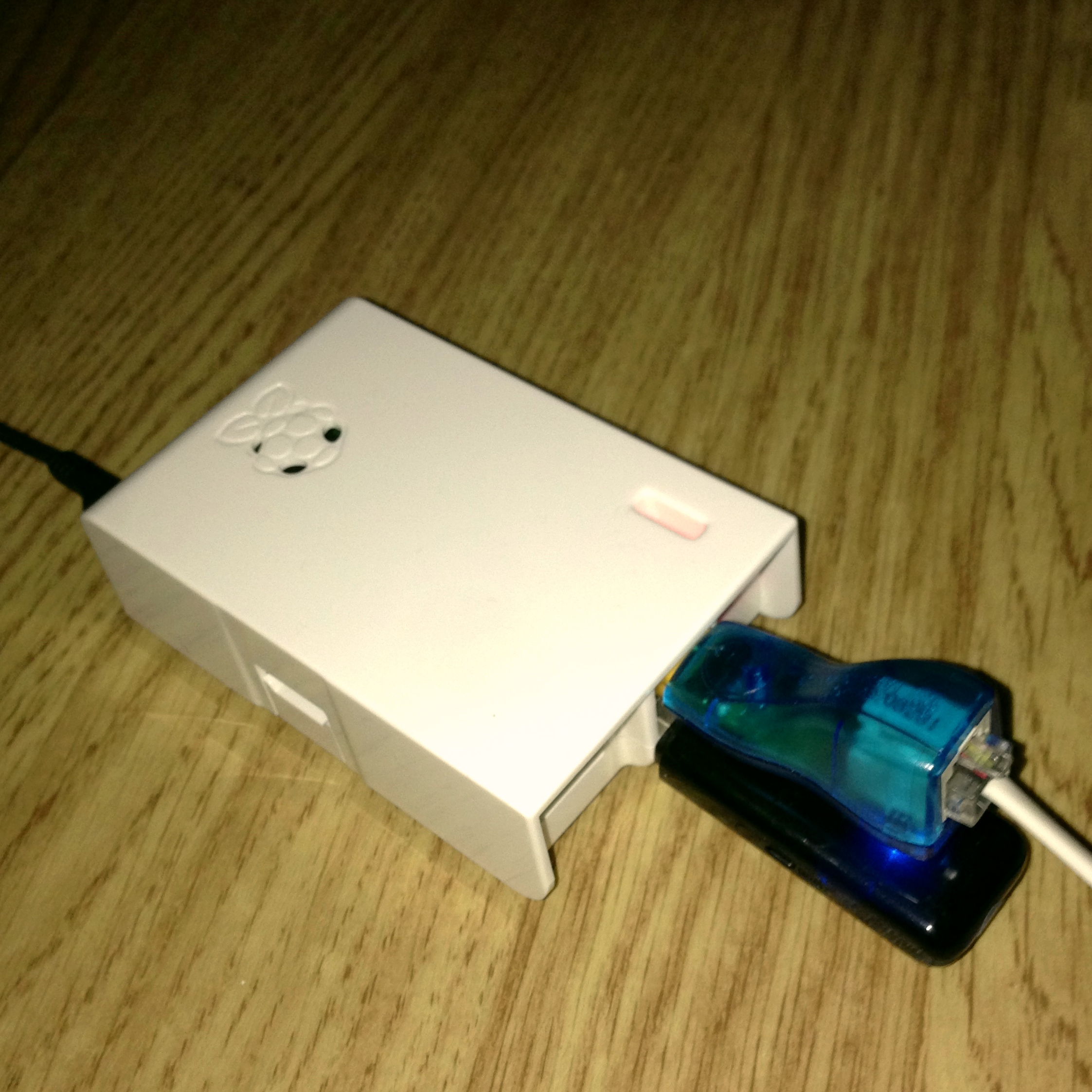 Raspberry Pi med 1-wire och wifi-adpater