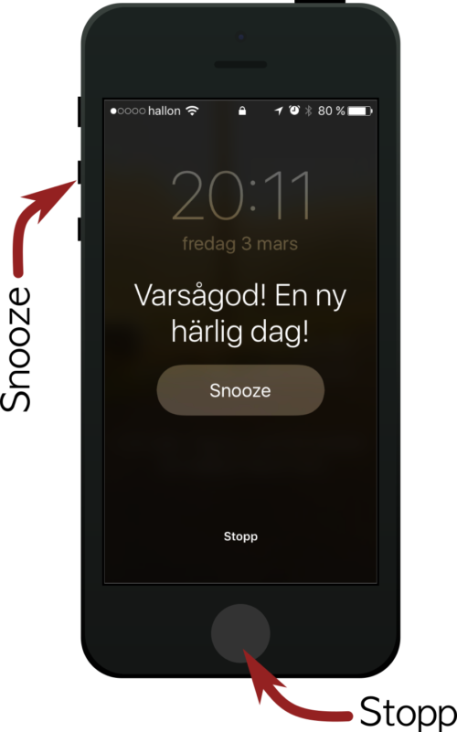 Stäng av eller snooza alarm i iPhone enklare Sundhults blogg